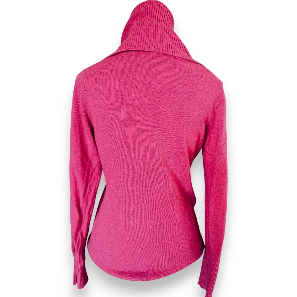 Banana Republic Merino Cashmere Cowl Neck Sweater Pink Size M - Picture 2 of 6